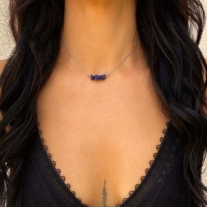 Lapis Lazuli Crystal Choker Necklace